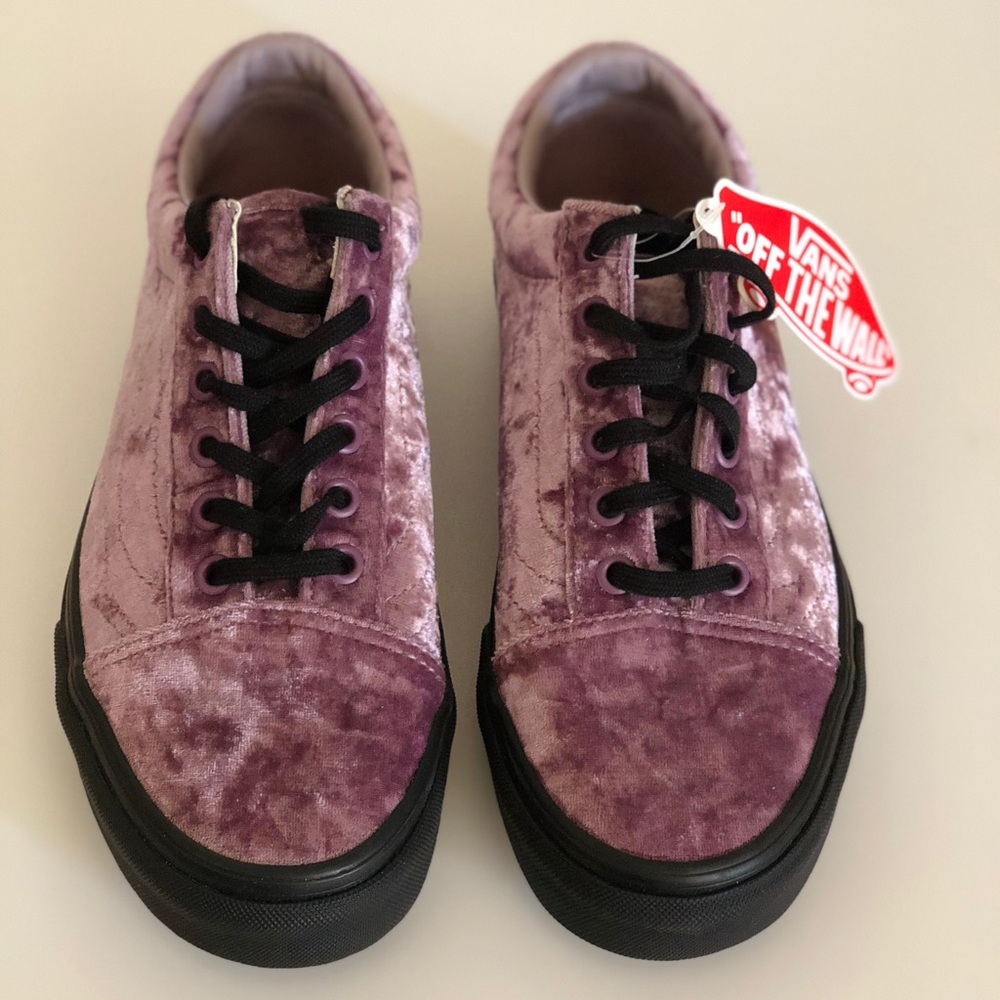 Vans Old Skool Velvet Purple Sea Fog/Black Gum - Picture 3 of 8